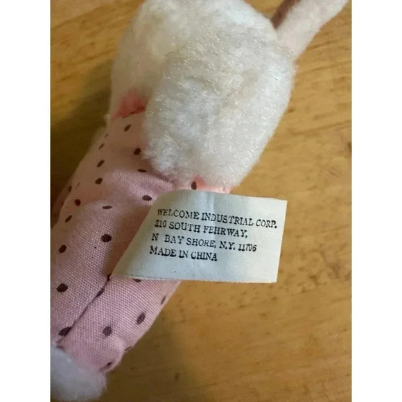 Vintage small Red Eyed Bunny plush - Picture 4 of 8